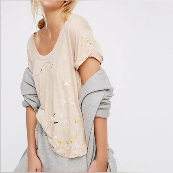 Free People Silk Road Tee Sz XS - Picture 2 of 15